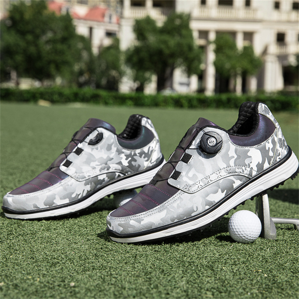 golf shoes 高尔夫球鞋男子训练鞋旋钮鞋带鞋透气防滑无钉鞋39-46