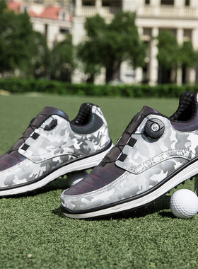 golf shoes 高尔夫球鞋男子训练鞋旋钮鞋带鞋透气防滑无钉鞋39-46