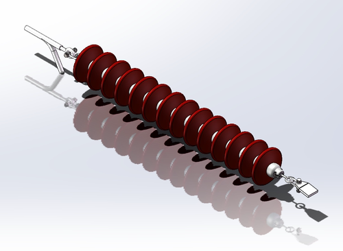 耐张绝缘子串solidworks电子模型非实物