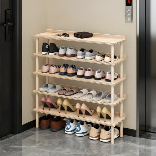 鞋架木质家用门口简易放鞋架子