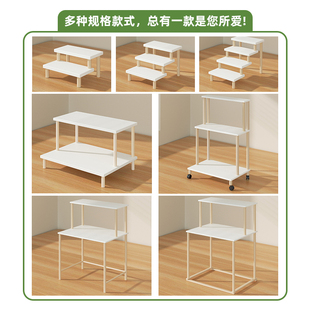 定制手办阶梯式展示架桌面多肉收纳架客厅阳台落地式梯形木质花架