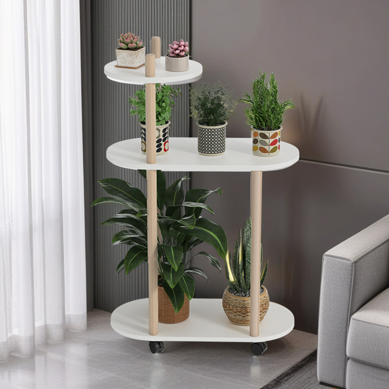 创意花架实木客厅落地架子