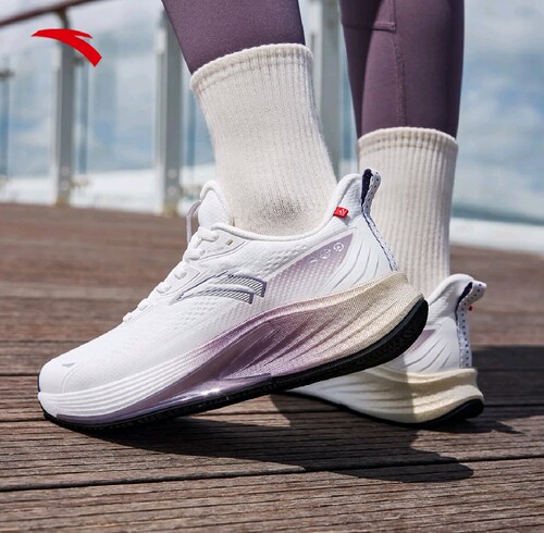 安踏火箭6代丨氮科技防泼水缓震防滑运动休闲女款跑步鞋122445581