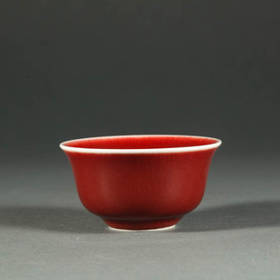 台湾 晓芳窑 朗红玛雅杯 宝石红映月杯 单杯 品茗杯 50ml主人茶杯