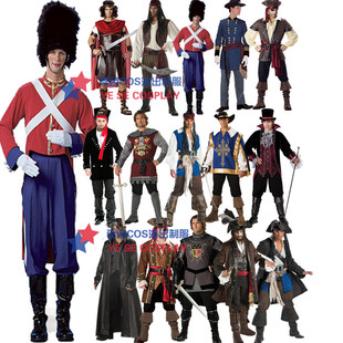 万圣节服装cosplay杰克船长男女海盗服加勒比海盗强盗演出舞台装