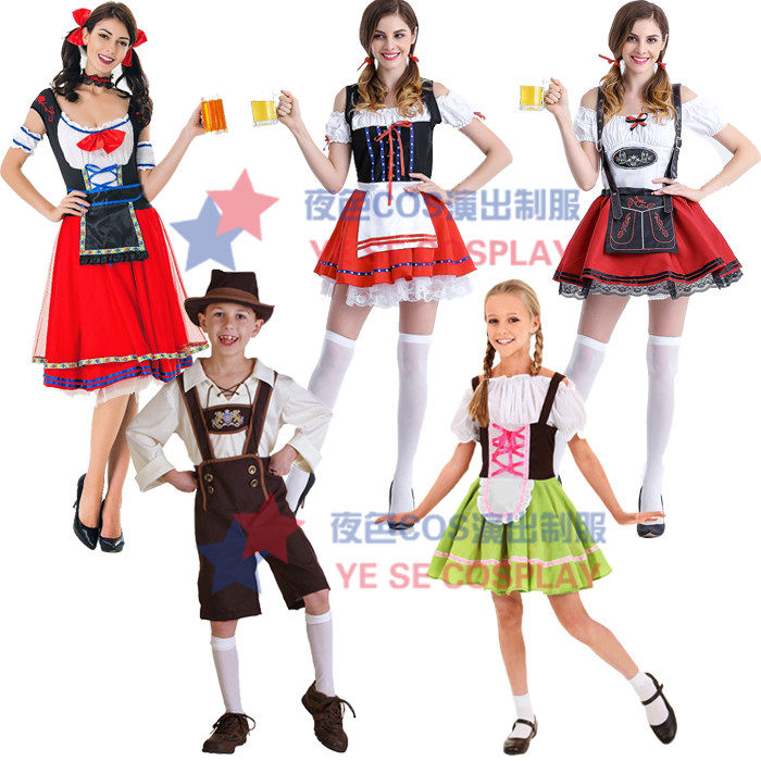 万圣节德国啤酒节叮咚服啤酒节啤酒妹酒吧夜店女佣咖啡厅工作服