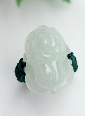 翡翠白菜玉石线绳戒指