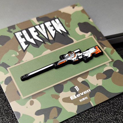 Eleven原创csgo胸针AWP二西莫夫皮肤AK47徽章ins潮流背包配饰礼物