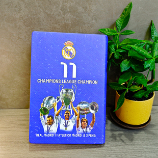 皇马20152016欧冠冠军纪念笔记本手账A5周边学生记事男友生日礼物