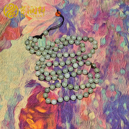 和田玉项链青白玉籽料手串手链