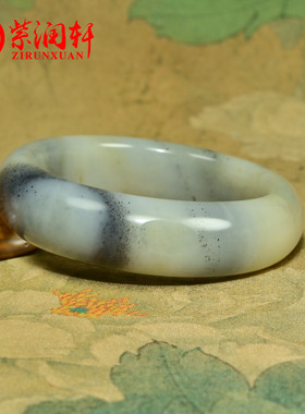 新疆和田玉青花籽料手镯59.3mm
