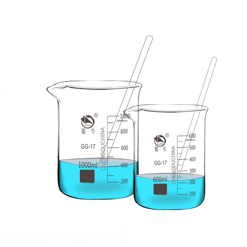 蜀牛烧杯50ml 100ml 150ml 250m玻璃烧杯 带刻度耐高温量杯