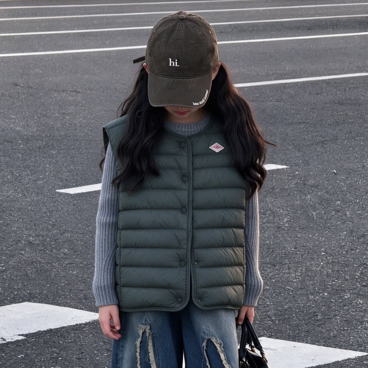青少年中大童轻薄鹅绒内胆马甲
