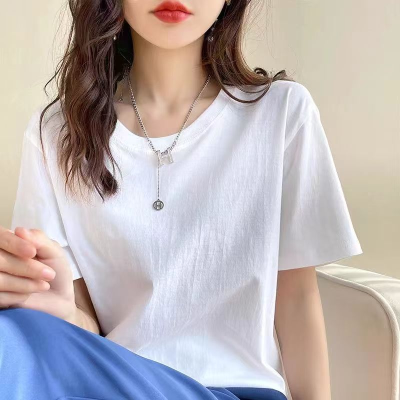 2025夏季新款圆领设计感T恤