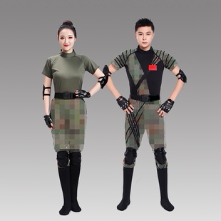 新款军旅迷彩舞蹈服装女兵大合唱演出服套装开场舞军鼓表演服水兵