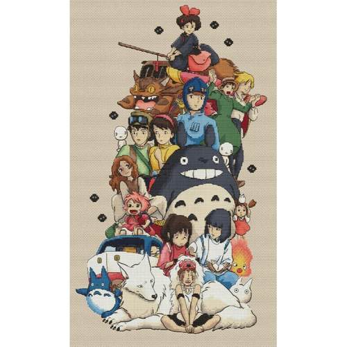 【CC475-宫崎骏合集】十字绣2024新款自己绣手工客厅卧室物语简