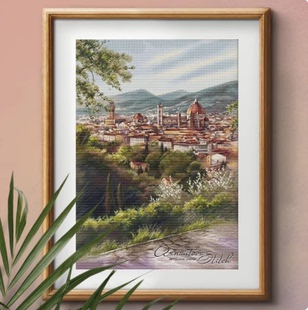 春日佛罗伦萨 十字绣2026新款 客厅餐厅风景系列 CC4901