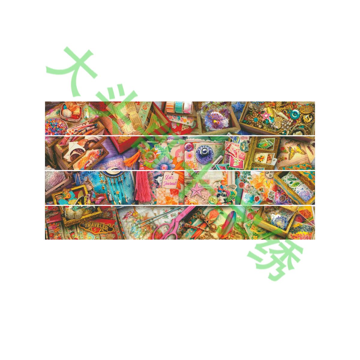 【4个一组】【ZZ4348-手账物语】20X2.5cm十字绣2024新款工具针吸