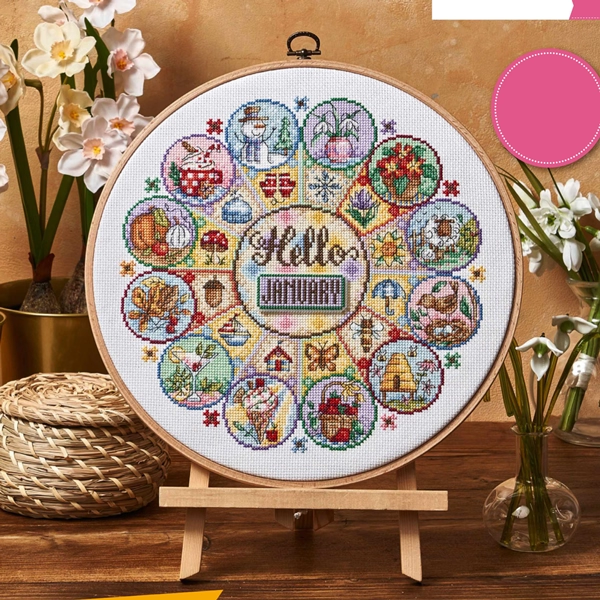 【CC4270-快乐的一年】十字绣2025新款小件线绣客厅餐厅简单新手