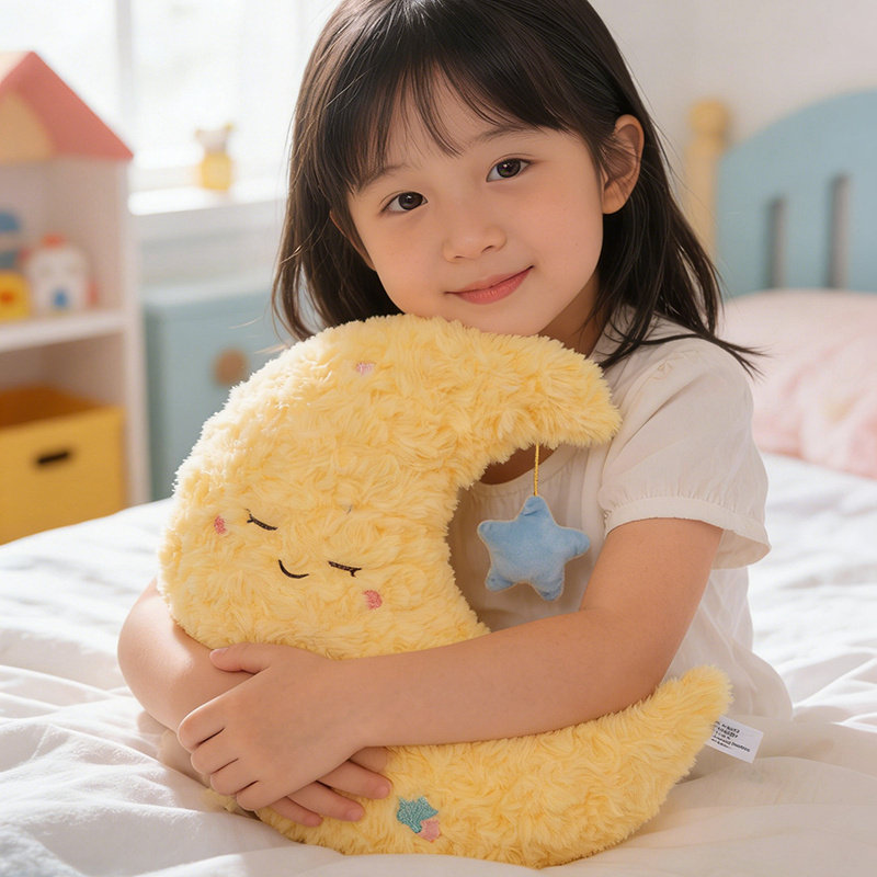 创意彩虹白云可爱太阳月亮生日礼物女生玩偶睡觉靠枕毛绒公仔抱枕