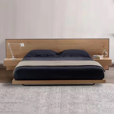 意大利Riva后现代大平层主卧背景实木床Rialto设计师酒店样板家具