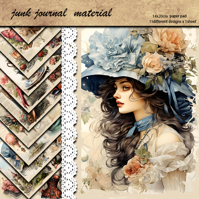 问禾素材纸欧式复古11张