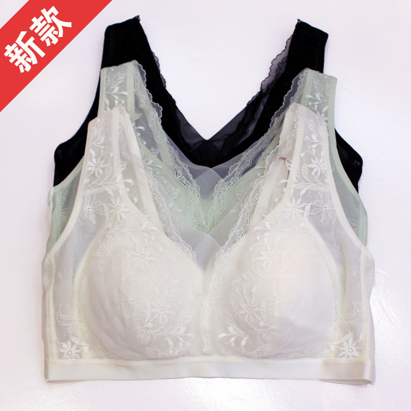 无钢圈大胸显小聚拢收副乳文胸