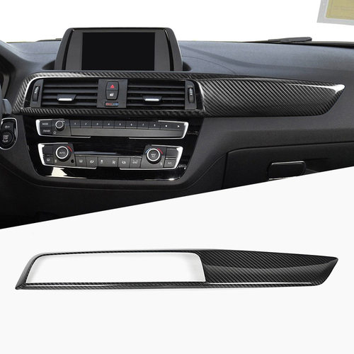 适用于宝马1系2系F20 F21碳纤维改装中控面板内饰仪表台面板贴