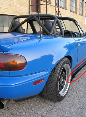 碳纤维车裙底板MX5 Miata NA侧裙加装 车身侧包围改装车裙扰流板