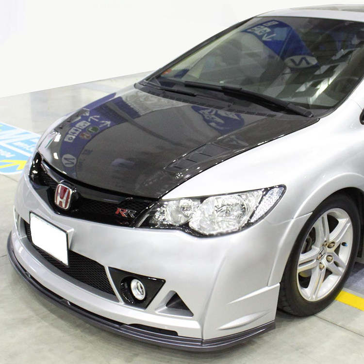 碳纤维前杠前唇思域八代fd2 mugen rr款包围改装前小包 前铲头唇