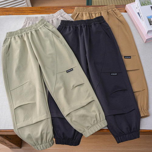 男童休闲工装裤春季儿童宽松裤子