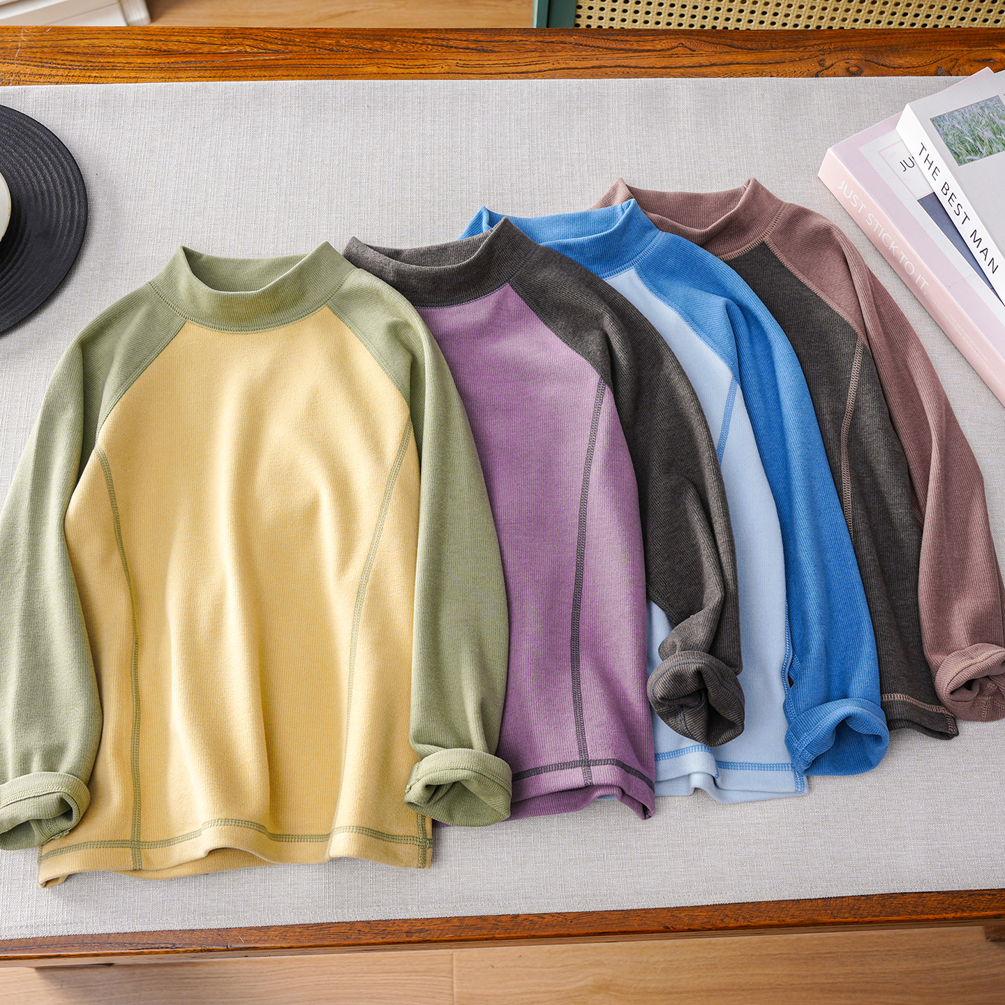 男女童德绒加绒打底衫2025新款