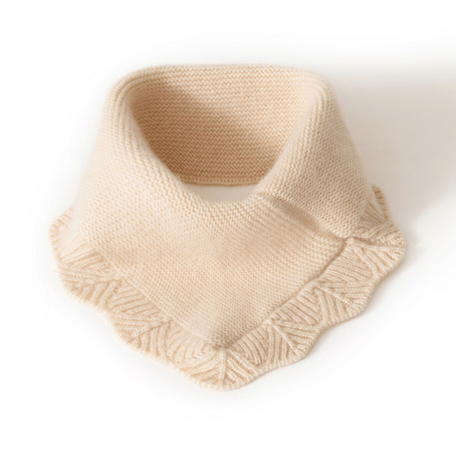 秋冬100%纯山羊绒围巾女假领子