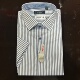 MSS23221701 金利来男装 奥地利纯棉修身 条纹短袖 衬衫 夏款