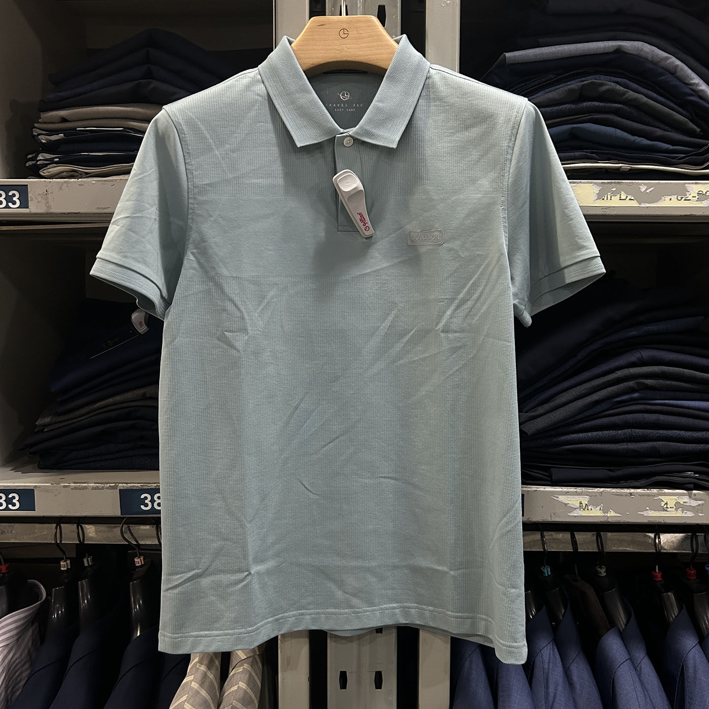 金利来男装T恤夏款含桑蚕丝抗菌舒适修身翻领短袖MTS23121433-14,男装,T恤,淘宝优惠券,粉丝福利购,淘宝优惠卷