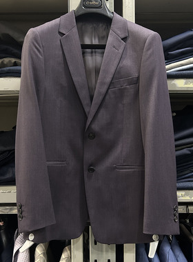 金利来商务男装西装秋冬款含羊毛修身版纯色外套MZTF25016213-66