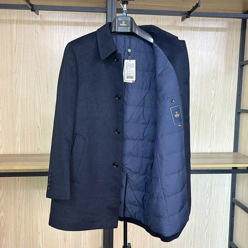 金利来男大衣冬季白鹅绒内胆外套