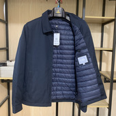 夹克白鹅绒含绵羊毛羽绒服外套EJSEG963031 金利来男装 秋冬季