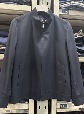 金利来男装外套春款含羊毛常规休闲立领夹克RJSH469Q0105-95