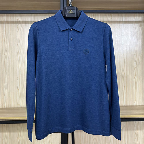 金利来男T恤衫羊毛混纺冬款长袖