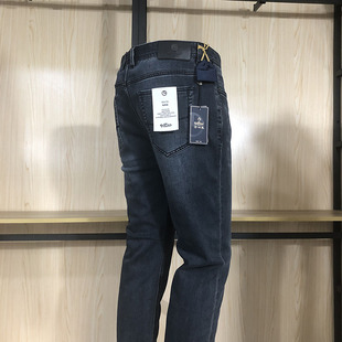 金利来男装牛仔裤秋冬款修身版长裤MPJF09913202-95