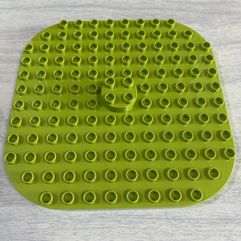 LEGO乐高 得宝浅绿色带凸起普通塑料积木