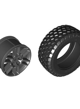 LEGO乐高 42177轮胎轮毂 49294 6257076 4455 6452864 87.9×36