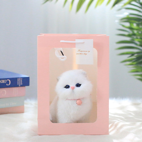 会叫仿真猫小猫咪公仔少女心七夕