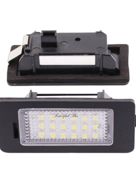适用于奥迪Q5A1A4A5/S5A6A7TT汽车LED牌照灯总成改装高亮解码白光