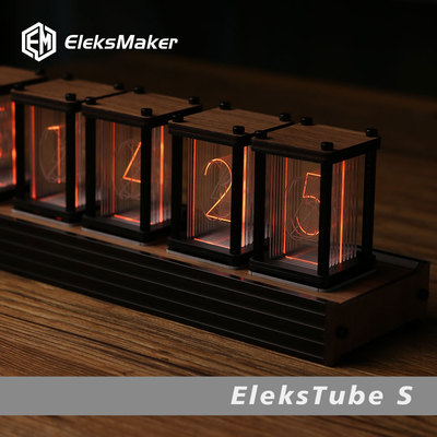 EM｜RGB拟辉光管时钟DIY套件LED桌面摆件男友礼物｜EleksTube R
