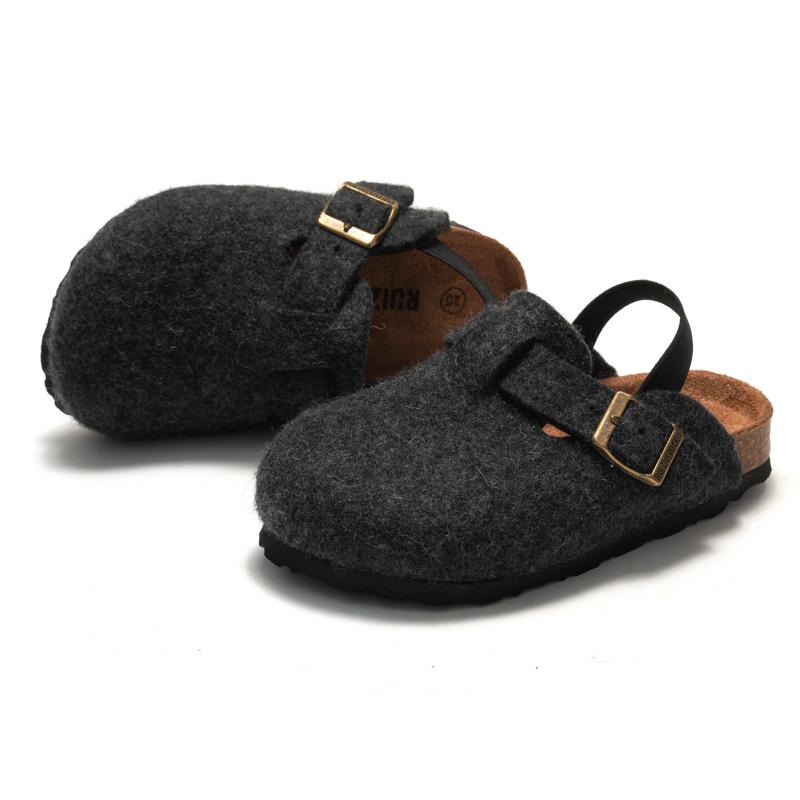 儿童软木棉鞋羊毛秋冬