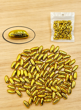 塑料迷你仿真小金豆银摆件儿童寻宝藏过家家玩具聚宝盆装饰品道具
