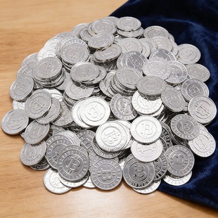 塑料仿真硬币抽奖道具海盗寻宝藏游戏币儿童金币玩具小礼物奖励品