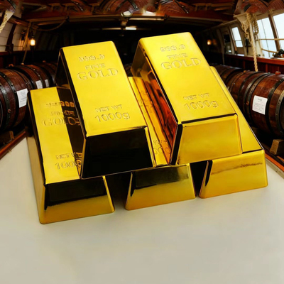 仿真大金条收藏品塑料金砖金块样品假黄金条道具模型银行橱窗摆件